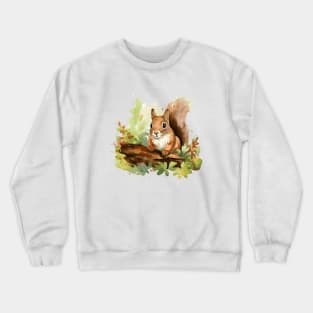 Watercolor squirrel Crewneck Sweatshirt